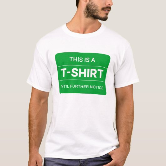 Dit is een T-shirt tot nader order. (Voorkant)