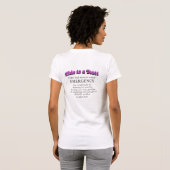 Dit is een Test T-shirts (achterzijde), Paarse tek (Achterkant volledig)