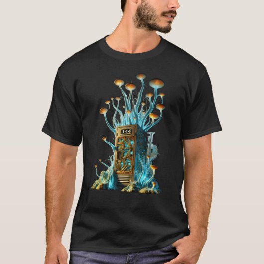 Dit is een tshirt- Locker 144 van Spore Trouble. T-shirt (Voorkant)