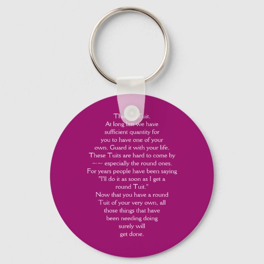 Dit is een Tuit. Sleutelhanger (Voorkant)