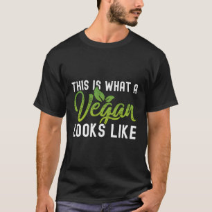 Dit is een veganist die eruit ziet als vegetarisch t-shirt