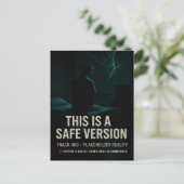 Dit is een veilige versie - Track 000 Placeholder Briefkaart (Staand voorkant)