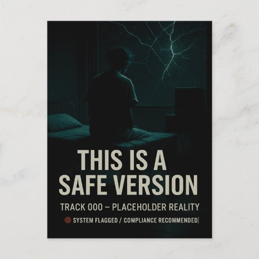 Dit is een veilige versie - Track 000 Placeholder Briefkaart (Voorkant)