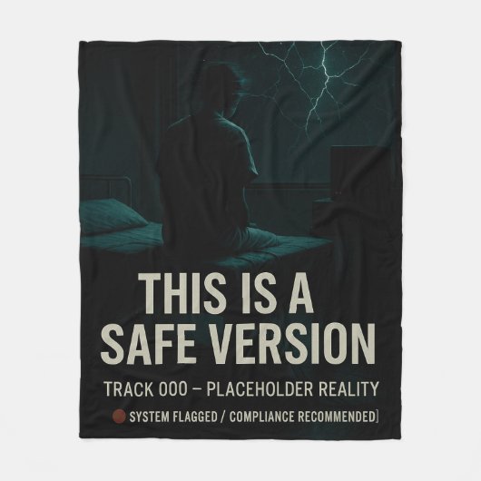 Dit is een veilige versie - Track 000 Placeholder Fleece Deken (Voorkant)