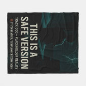 Dit is een veilige versie - Track 000 Placeholder Fleece Deken (Voorkant (Horizontaal))