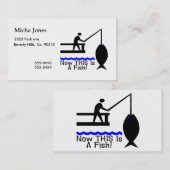 Dit is een vis visitekaartje (Voorkant / Achterkant)