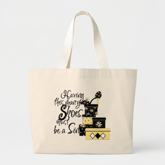 Dit is een zonde grote tote bag (Voorkant)