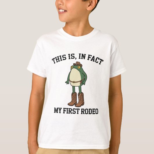 Dit Is Eigenlijk Mijn Eerste Rodeo Grappige Cowboy T-shirt (Voorkant)