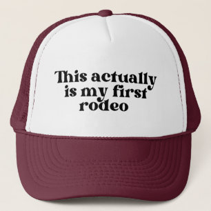Dit is eigenlijk mijn eerste rodeo trucker pet