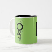 Dit is Elderhaven volwassen sippy cup Tweekleurige Koffiemok (Voorkant links)