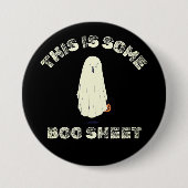 Dit is Enige Boe Blad – Grappige Halloween Geest Ronde Button 7,6 Cm (Voorkant)