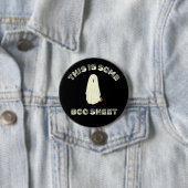 Dit is Enige Boe Blad – Grappige Halloween Geest Ronde Button 7,6 Cm (In situ)