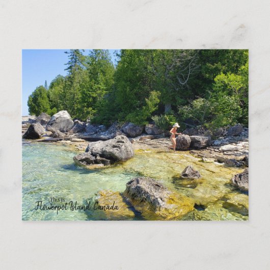 Dit is Flowerpot Island, Canada Briefkaart (Voorkant)