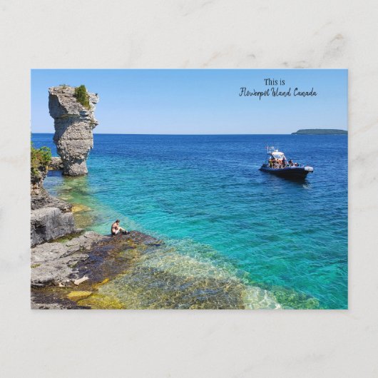Dit is Flowerpot Island, Canada Briefkaart (Voorkant)