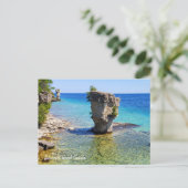 Dit is Flowerpot Island, Canada Briefkaart (Staand voorkant)
