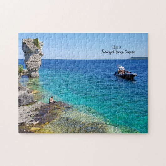 Dit is Flowerpot Island, Canada Jigzaag Puzzle Legpuzzel (Horizontaal)
