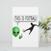 Dit is Football Briefpapier (Staand voorkant)