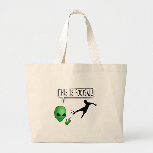 Dit is Football Grote Tote Bag (Voorkant)