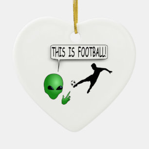 Dit is Football Keramisch Ornament