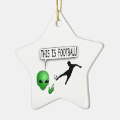 Dit is Football Keramisch Ornament (Links)