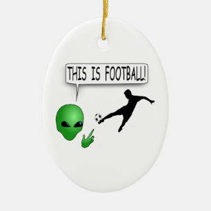 Dit is Football Keramisch Ornament