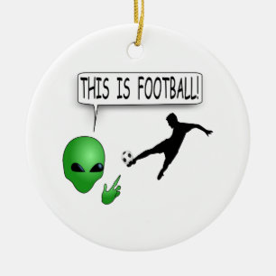 Dit is Football Keramisch Ornament