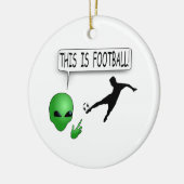 Dit is Football Keramisch Ornament (Links)