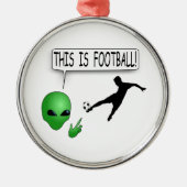 Dit is Football Metalen Ornament (Voorkant)