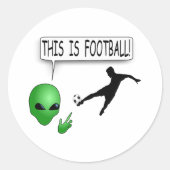 Dit is Football Ronde Sticker (Voorkant)