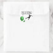 Dit is Football Vierkante Sticker (Tas)