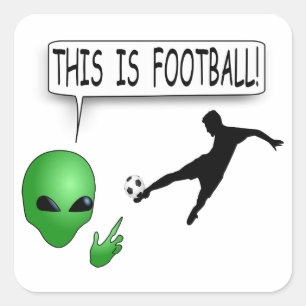Dit is Football Vierkante Sticker