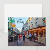 Dit is Galway-Ierland Briefkaart (Voorkant / Achterkant)