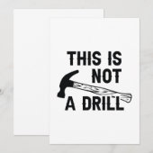 Dit is geen boor bedankkaart (Voorkant / Achterkant)