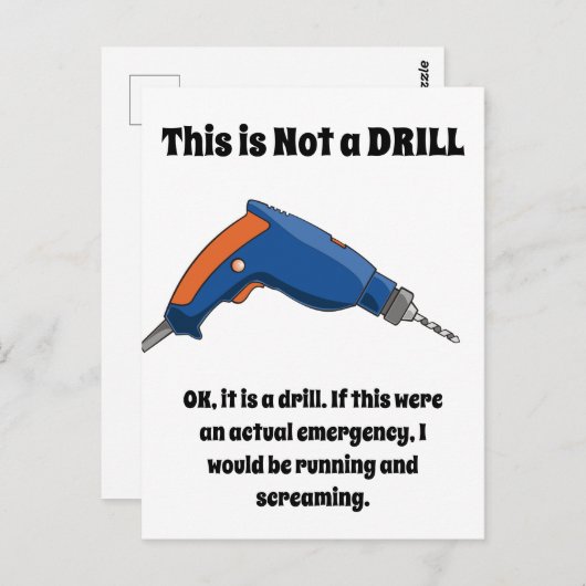 Dit is geen boor briefkaart (Voorkant / Achterkant)