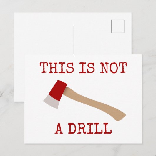 Dit is geen boor briefkaart (Voorkant / Achterkant)