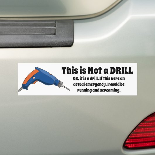Dit is geen boor bumpersticker (Op auto)