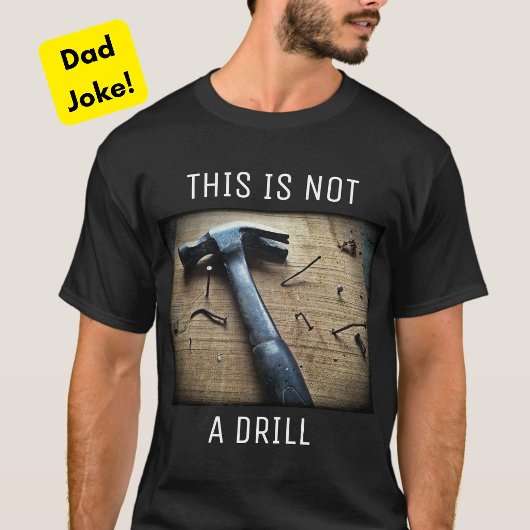 "Dit is geen boor" Grappig papa grap T-shirt