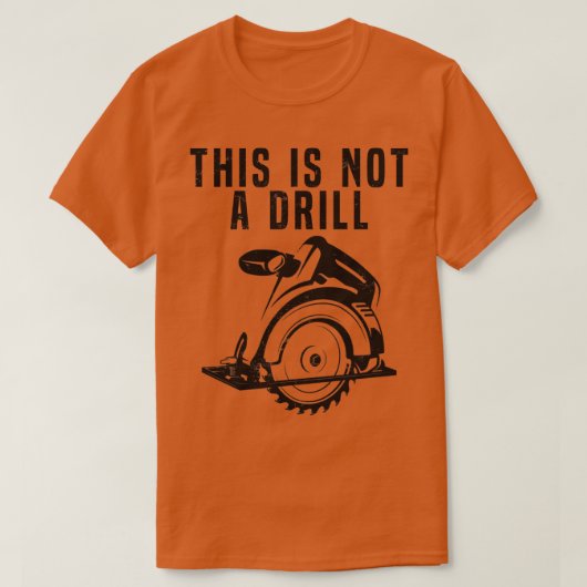 Dit is geen boor grappige constructie pent t-shirt (Design voorkant)