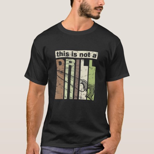 Dit is geen boor-grappige tool Pap Joke Repair T-shirt (Voorkant)