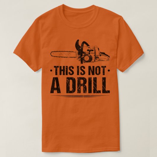 Dit is geen boor houtbewerking t-shirt (Design voorkant)