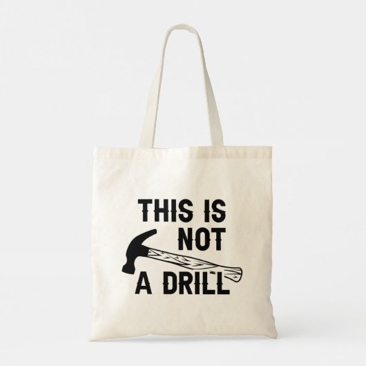 Dit is geen boor tote bag (Achterkant)