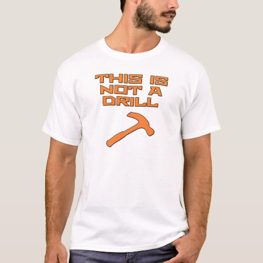 Dit is geen boorhamer t-shirt (Voorkant)