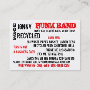 Dit is geen BORING Visitekaartje