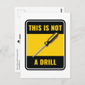 Dit is geen Briefkaart voor een schroevendraaier (Voorkant / Achterkant)