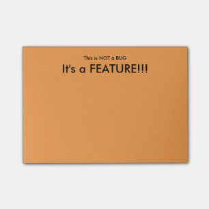 "Dit is GEEN Bug" Post-it® Notes
