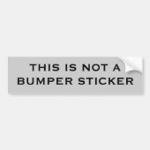 DIT IS GEEN BUMPERSTICKER (Voorkant)