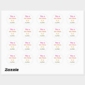 Dit is geen chaos ronde sticker (Vel)