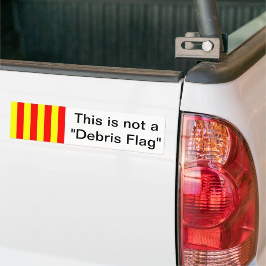Dit is geen "Debris Flag" Bumpersticker (Op Truck)