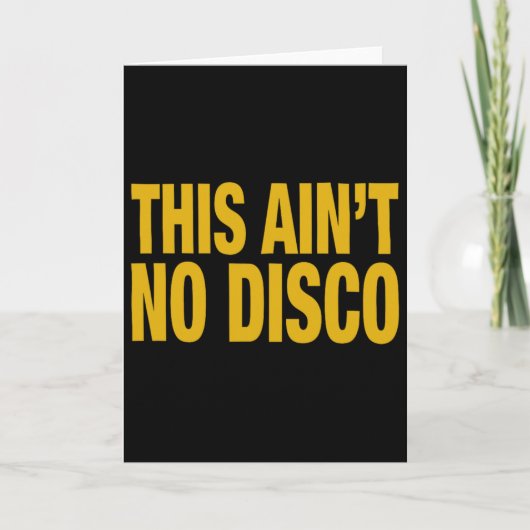 Dit is geen Disco Fun Halloween Kerst Grafi Kaart (Voorkant)