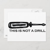 DIT IS GEEN DRILL BRIEFKAART (Voorkant / Achterkant)